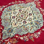 370 x 247cm Hand Knotted Persian Antique Open Field Kirman Rug - Image 6