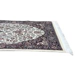 300 x 80cm Fine Persian Kashan Cream Runner Rug - Image 7