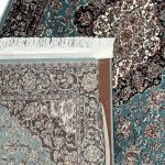 400 x 80cm Persian Kashan Design Blue Runner Rug - Image 7