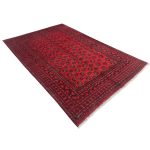 290 x 192cm Hand Knotted Afghan Akche Bokhara – Wool Rug - Image 3