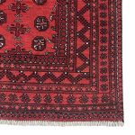 290 x 192cm Hand Knotted Afghan Akche Bokhara – Wool Rug - Image 4