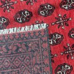 294 x 200cm Hand Knotted Afghan Akche Bokhara – Wool Rug - Image 8