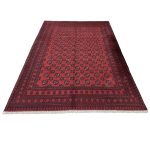 291 x 205cm Hand Knotted Afghan Akche Bokhara – Wool Rug - Image 2