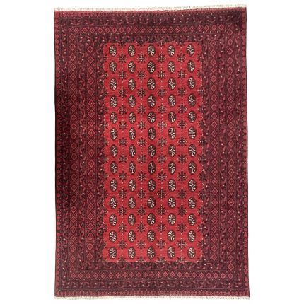 293 x 194cm Hand Knotted Afghan Akche Bokhara – Wool Rug