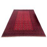 293 x 194cm Hand Knotted Afghan Akche Bokhara – Wool Rug - Image 2