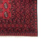 293 x 194cm Hand Knotted Afghan Akche Bokhara – Wool Rug - Image 4