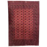 283 x 195cm Hand Knotted Afghan Akche – Wool Rug