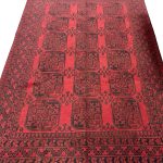 286 x 194cm Hand Knotted Afghan Akche Filpai – Wool Rug - Image 3