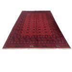 283 x 195cm Hand Knotted Afghan Akche – Wool Rug - Image 2