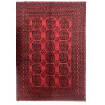 290 X 195cm Hand Knotted Afghan Akche – Wool Rug