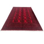290 X 195cm Hand Knotted Afghan Akche – Wool Rug - Image 2