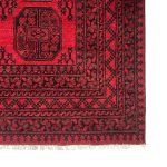 290 X 195cm Hand Knotted Afghan Akche – Wool Rug - Image 5