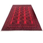 293 x 197cm Hand Knotted Afghan Akche – Wool Rug - Image 2