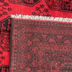 293 x 197cm Hand Knotted Afghan Akche – Wool Rug - Image 8