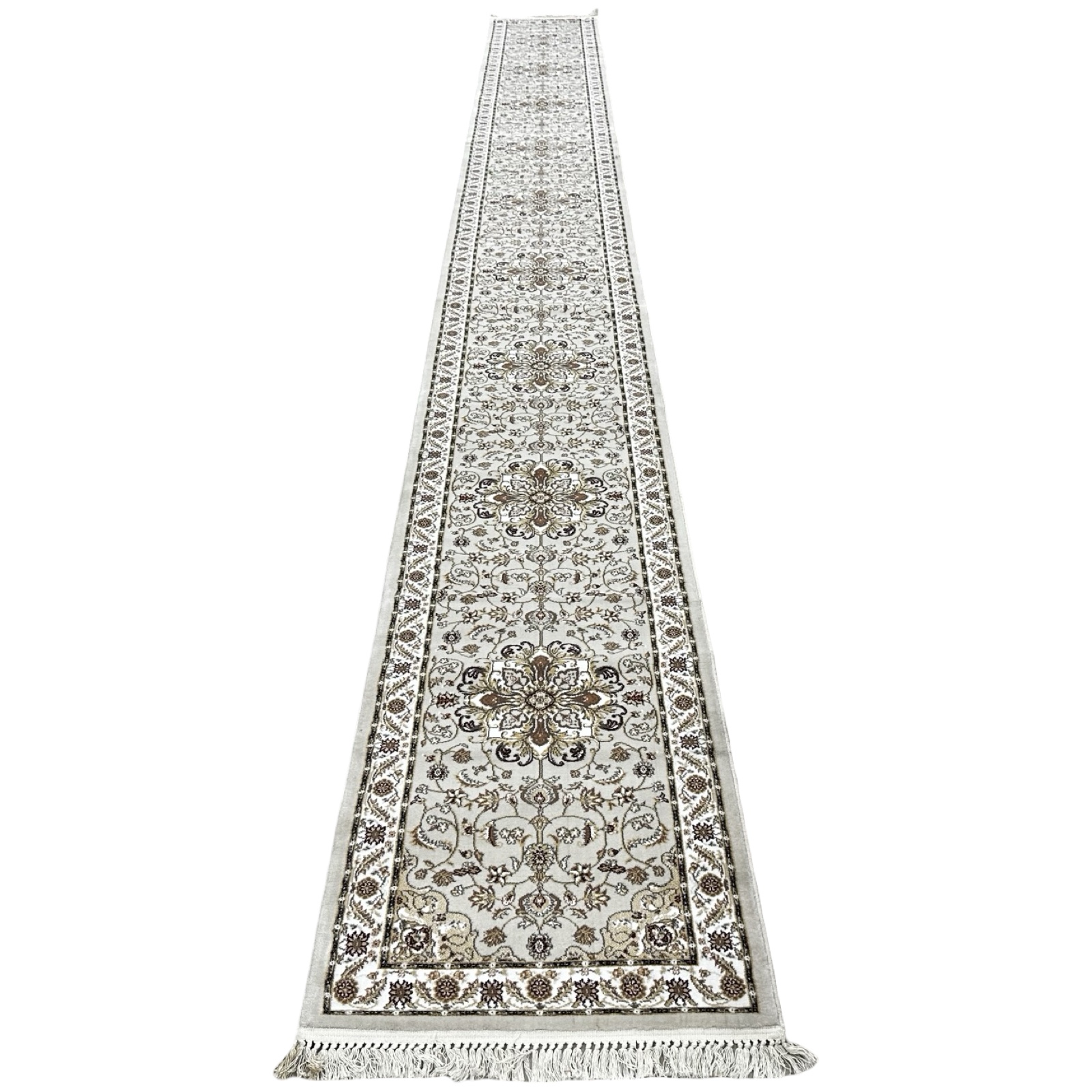 800 x 80 cm bal_9 800 x 80 cm Persian Medallion Floral Runner Rug – Elegant Machine Made Long Rug - Image 1
