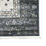 340 X 240cm Persian Kerman Design Grey & Beige Classic Oriental Rug - Image 4