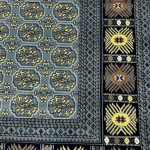 340 x 240cm Bokhara Design Blue Machine Made Fine Area Rug - Image 6