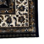 340 x 240cm Persian Kashan All over Design Machine Made Navy Rug - Image 4