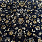 340 x 240cm Persian Kashan All over Design Machine Made Navy Rug - Image 6