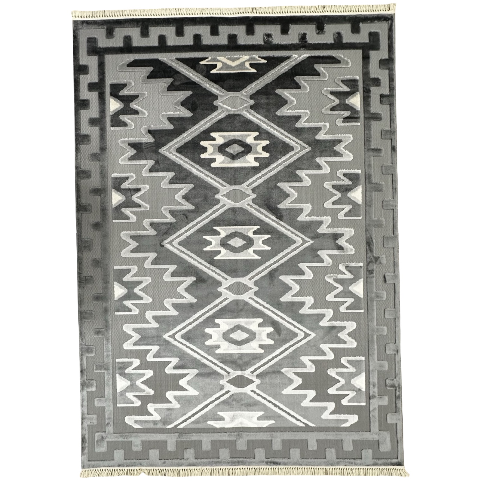 Balfourr 340_35 340 x 240cm Turkish Machine Made Zig Zag Style Area Rug - Image 1