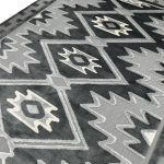 340 x 240cm Turkish Machine Made Zig Zag Style Area Rug - Image 5