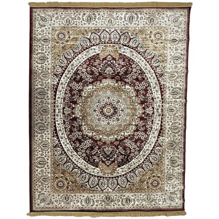 340 x 240cm Machine Made Red Beige Persian Design Rug