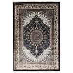 290 x 200 cm – Persian Machine Made Carpet, Oriental Design Navy Area Rug