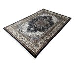 290 x 200 cm – Persian Machine Made Carpet, Oriental Design Navy Area Rug - Image 3