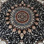 290 x 200 cm – Persian Machine Made Carpet, Oriental Design Navy Area Rug - Image 6