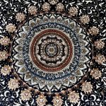 290 x 200 cm – Persian Machine Made Carpet, Oriental Design Navy Area Rug - Image 7