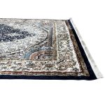 290 x 200 cm – Persian Machine Made Carpet, Oriental Design Navy Area Rug - Image 8