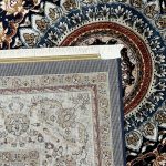 290 x 200 cm – Persian Machine Made Carpet, Oriental Design Navy Area Rug - Image 9
