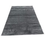 230 x 160 cm – Machine Woven Turkish Shaggy Grey Rug, Contemporary Modern Look - Image 2