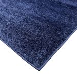 230 x 160 cm – Machine Made Turkish Shaggy Navy Carpet, Thick Modern Pile - Image 6