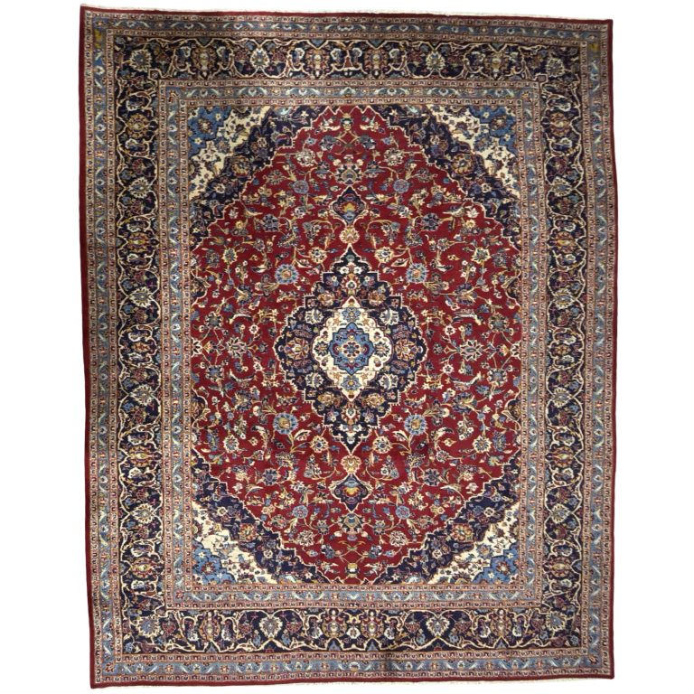 378 x 292cm Hand Knotted Persian Classic Mashad Rug