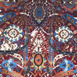 290cm x 200cm Persian Style Sickle Leaf Machine Made Rug - Image 4