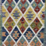 388cm x 84cm Hand-Woven Afghan Kilim – Runner Rug - Image 3