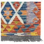 388cm x 84cm Hand-Woven Afghan Kilim – Runner Rug - Image 4