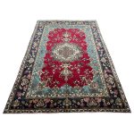 315cm x 213cm Hand-Knotted Persian Kashan Medallion – Wool Rug - Image 2