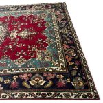 315cm x 213cm Hand-Knotted Persian Kashan Medallion – Wool Rug - Image 8