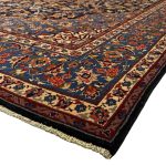 395 x 300cm Hand Knotted Navy Persian Sarough Floral Rug - Image 6