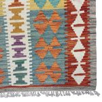 400cm x 82cm Hand-Woven Afghan Kilim – Runner Rug - Image 4