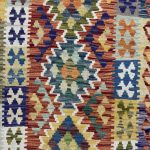 384cm x 79cm Hand-Woven Afghan Kilim – Runner Rug - Image 3