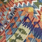 384cm x 79cm Hand-Woven Afghan Kilim – Runner Rug - Image 5