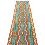 300cm x 84cm Hand-Woven Afghan Kilim – Runner Rug - Image 2