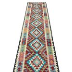 385cm x 86cm Hand-Woven Afghan Kilim – Runner Rug - Image 2