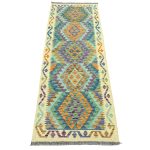 201cm x 76cm Hand-Woven Afghan Kilim – Runner Rug