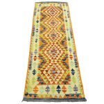 202cm x 76cm Hand-Woven Afghan Kilim – Runner Rug