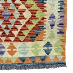 202cm x 76cm Hand-Woven Afghan Kilim – Runner Rug - Image 4