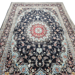 300 x 200cm Persian Anthracite Kashan Rug - Image 2